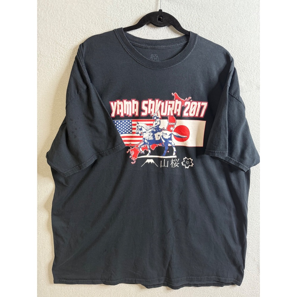 J-America Tee Shirt Men's‎ XXL Yama Sakura 2017 Graphic Print Short Sleeve